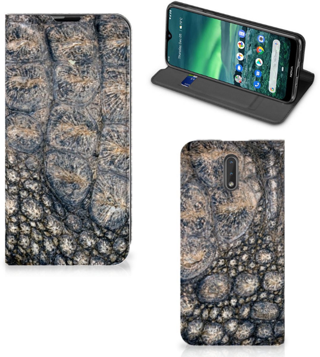 Nokia 2.3 Hoesje maken Krokodillenprint