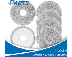 Dreame X50 Ultra Complete Dweilpads (6 Stuks, Plus.Parts® alternatief voor RMP8)