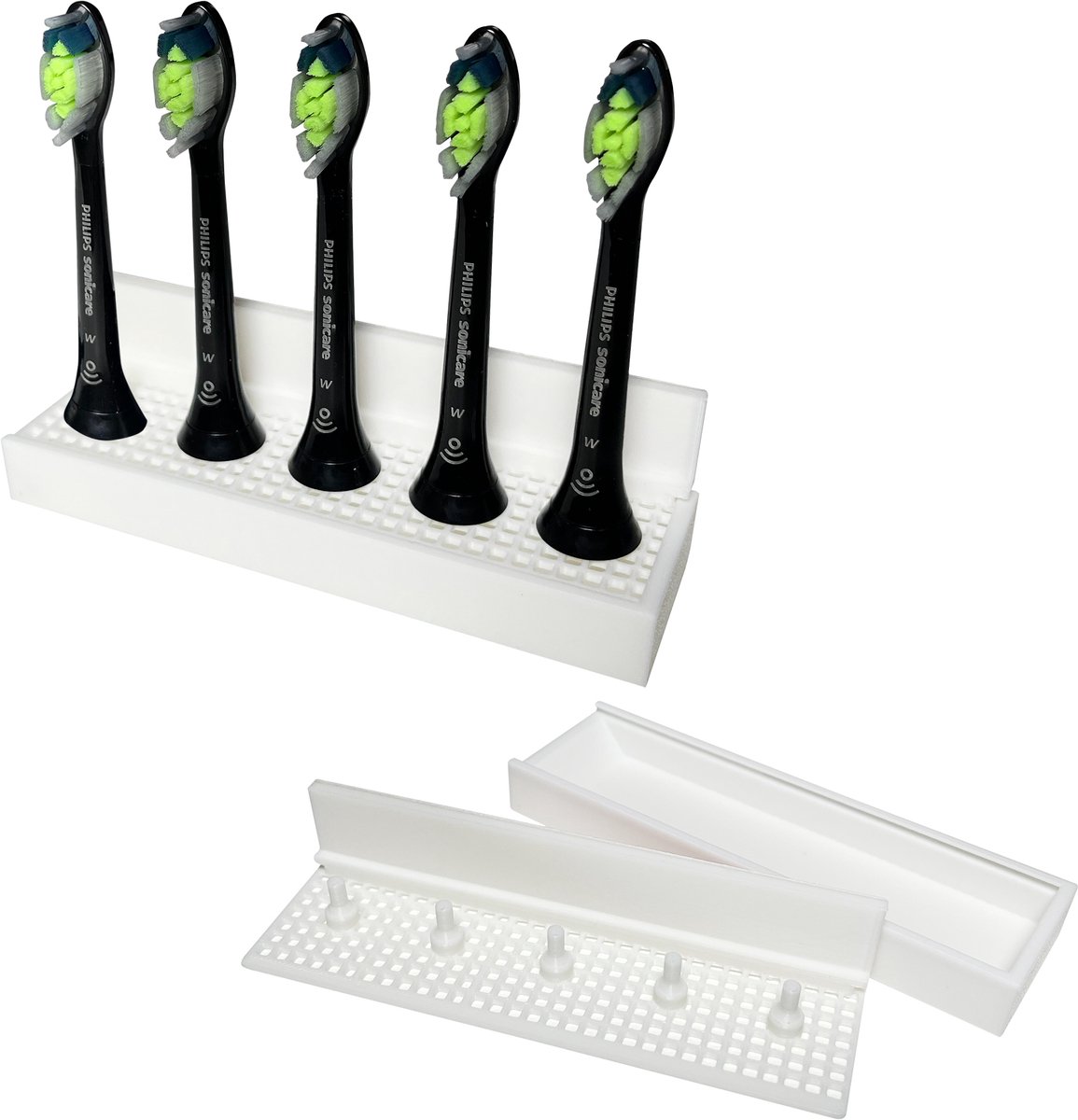 Opzetborstelhouder - Wit - 5 Houders - Philips Sonicare - Tandenborstelhouder - Tandenborstelhouders - Electrische Tandenborstelhouder - Inclusief Bevestiging