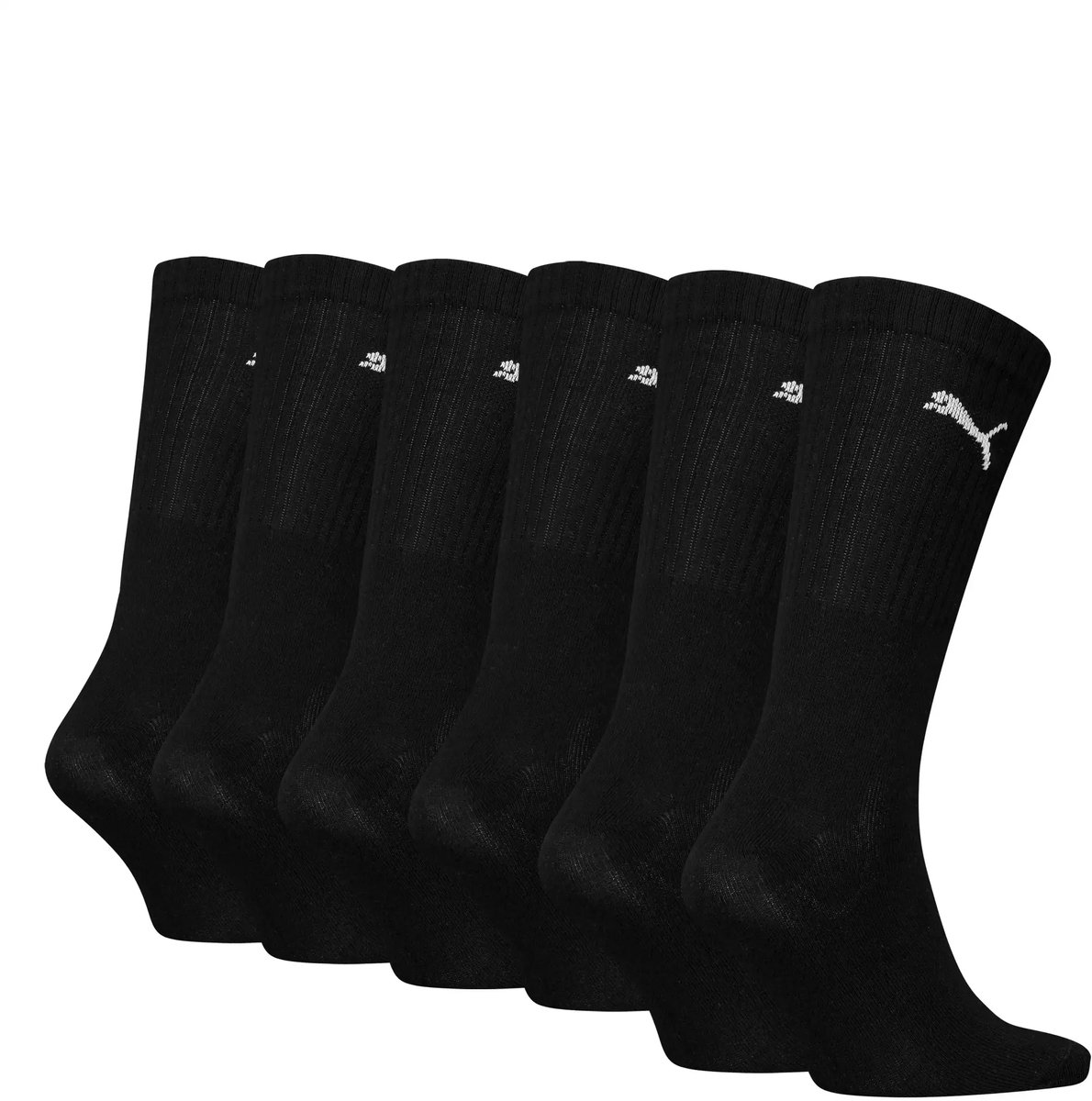 Puma 6-paar Crew sport sokken Mainline Wit