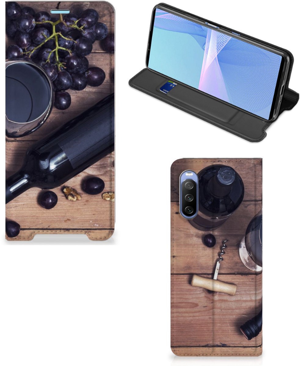 Sony Xperia 10 III Flip Style Cover Wijn