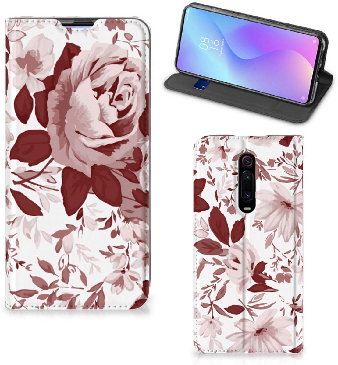 Bookcase Xiaomi Mi 9T Pro Watercolor Flowers