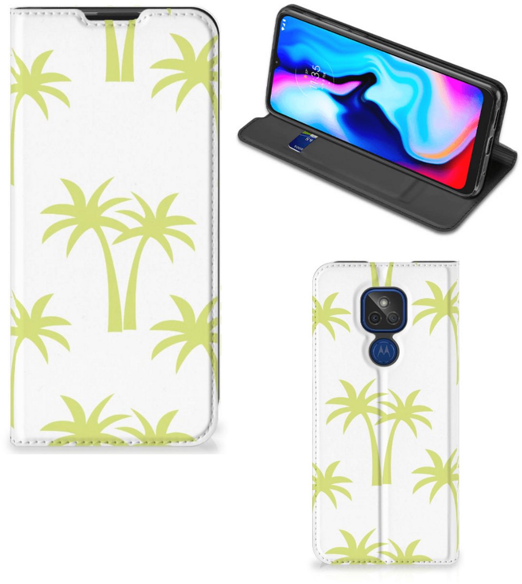 Motorola Moto G9 Play Smart Cover Palmtrees