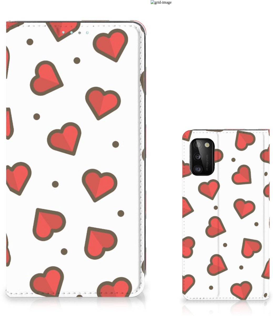 Samsung Galaxy A41 Hoesje met Magneet Hearts