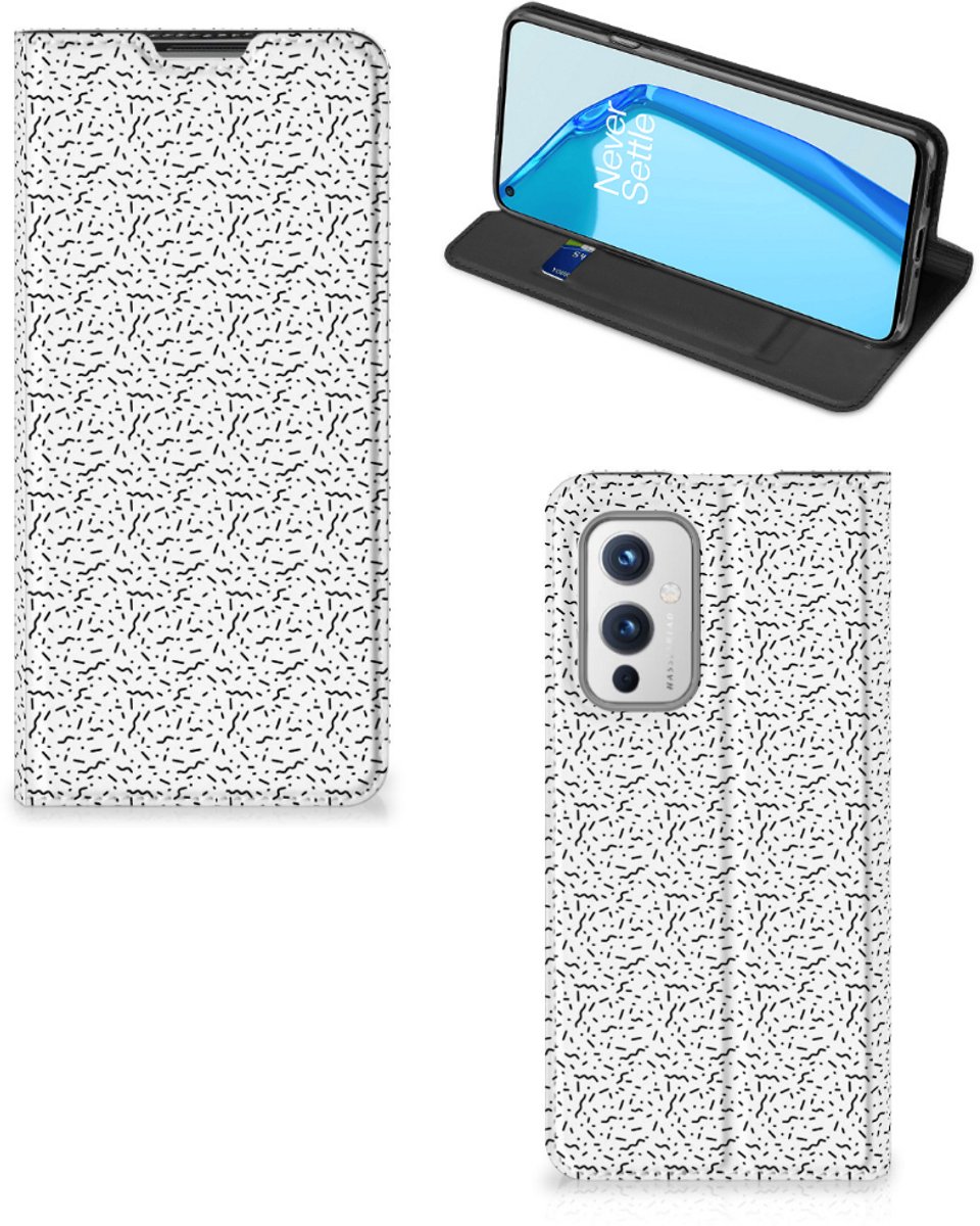 OnePlus 9 Hoesje met Magneet Stripes Dots