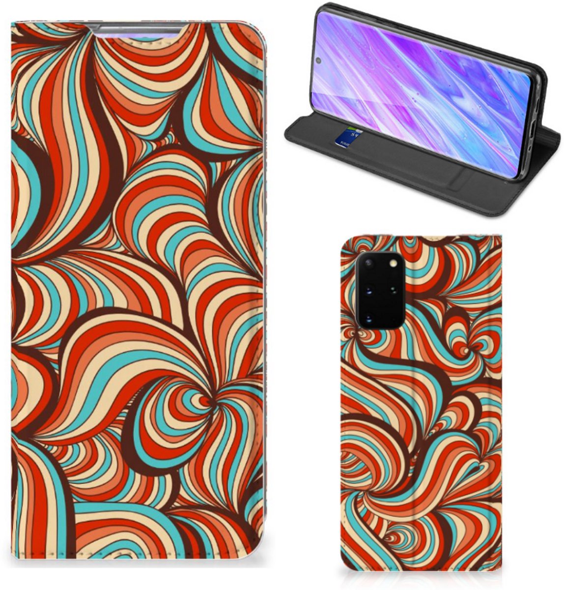 Standcase Hoesje voor Samsung Galaxy S20 Plus Bookcase Retro