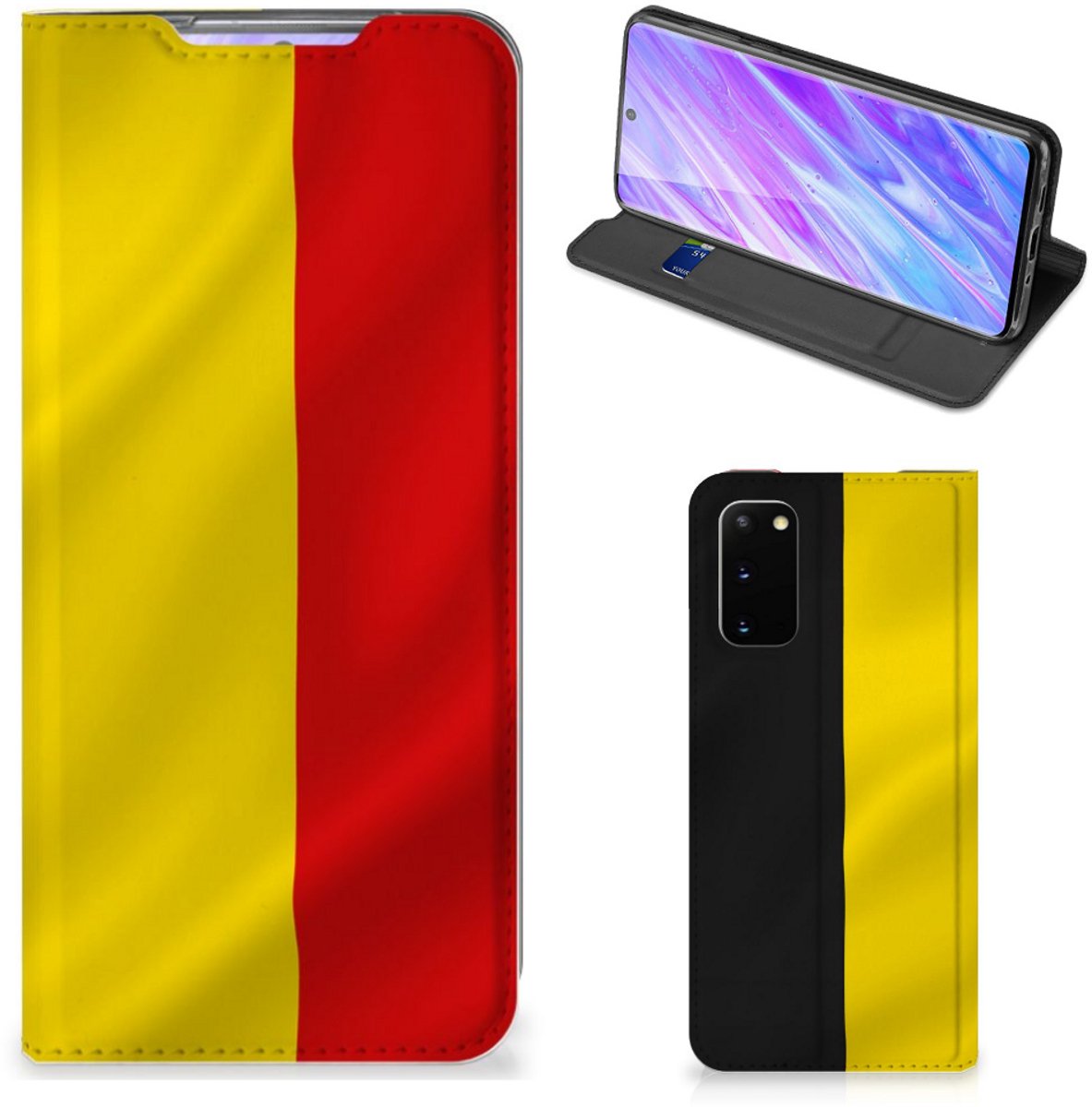 Samsung Galaxy S20 Standcase Belgische Vlag