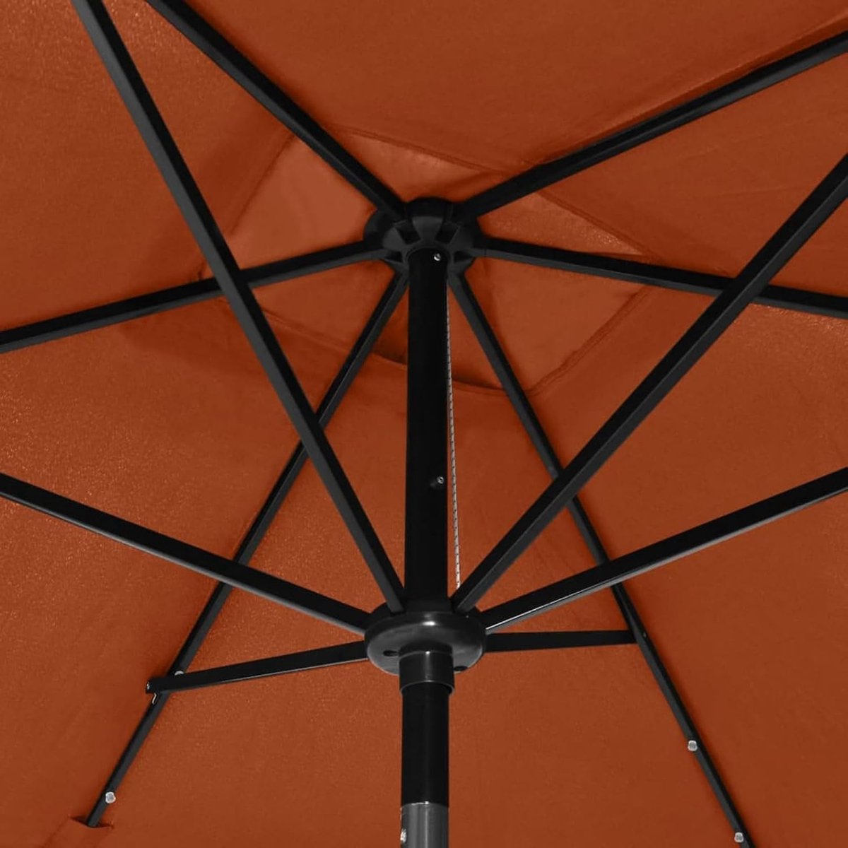 parasol -Gartenschirm 2x3 m Bellavero LED Sonnenschirm Terrakottarot – Kippbar & UV-Schutz 50+ Gartenschirm für Terrasse, Balkon, Garten & Outdoor – Solarbetriebenes LED-Licht für gemütliche Sommerabende