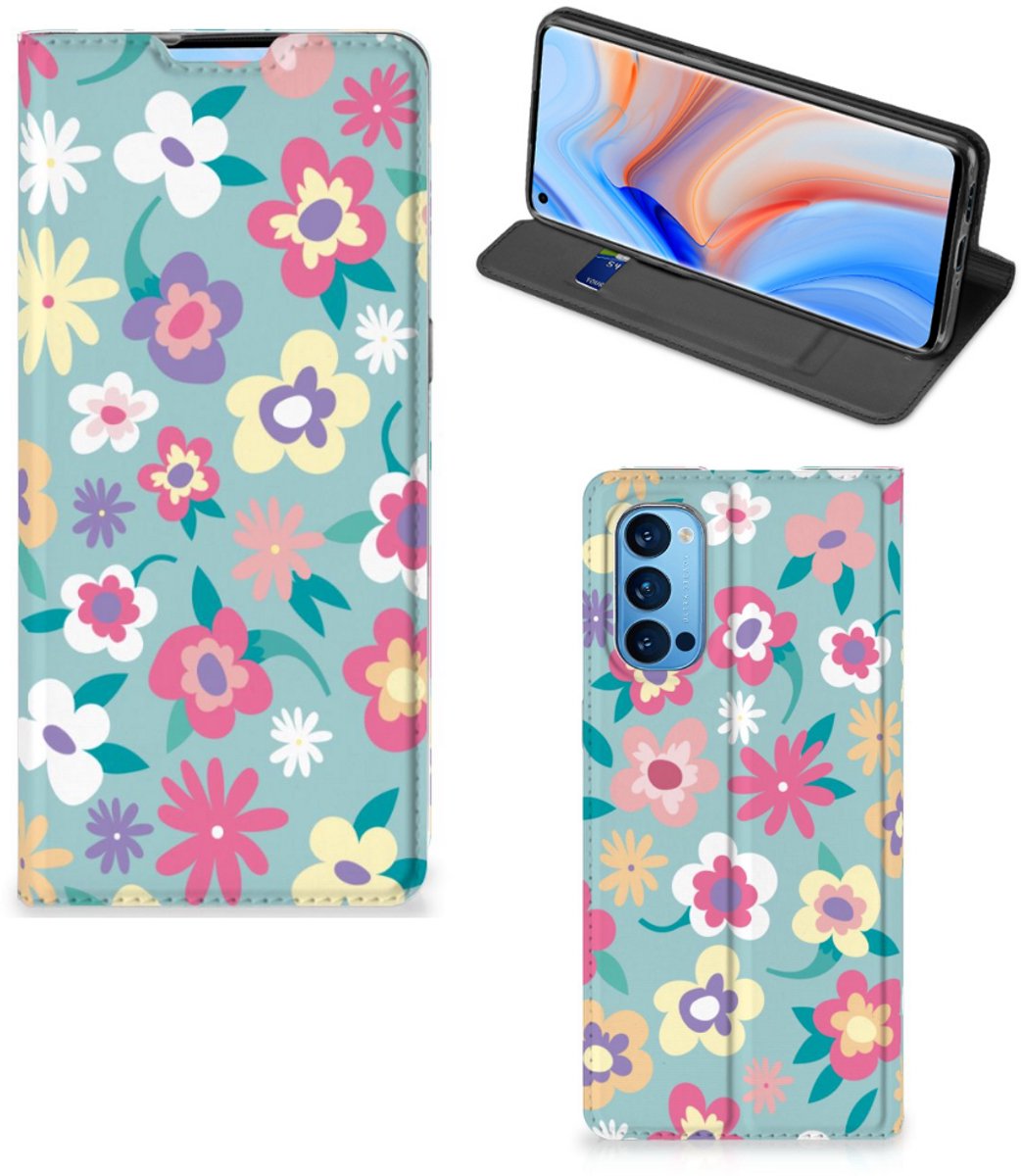 OPPO Reno4 Pro 5G Smart Cover Flower Power