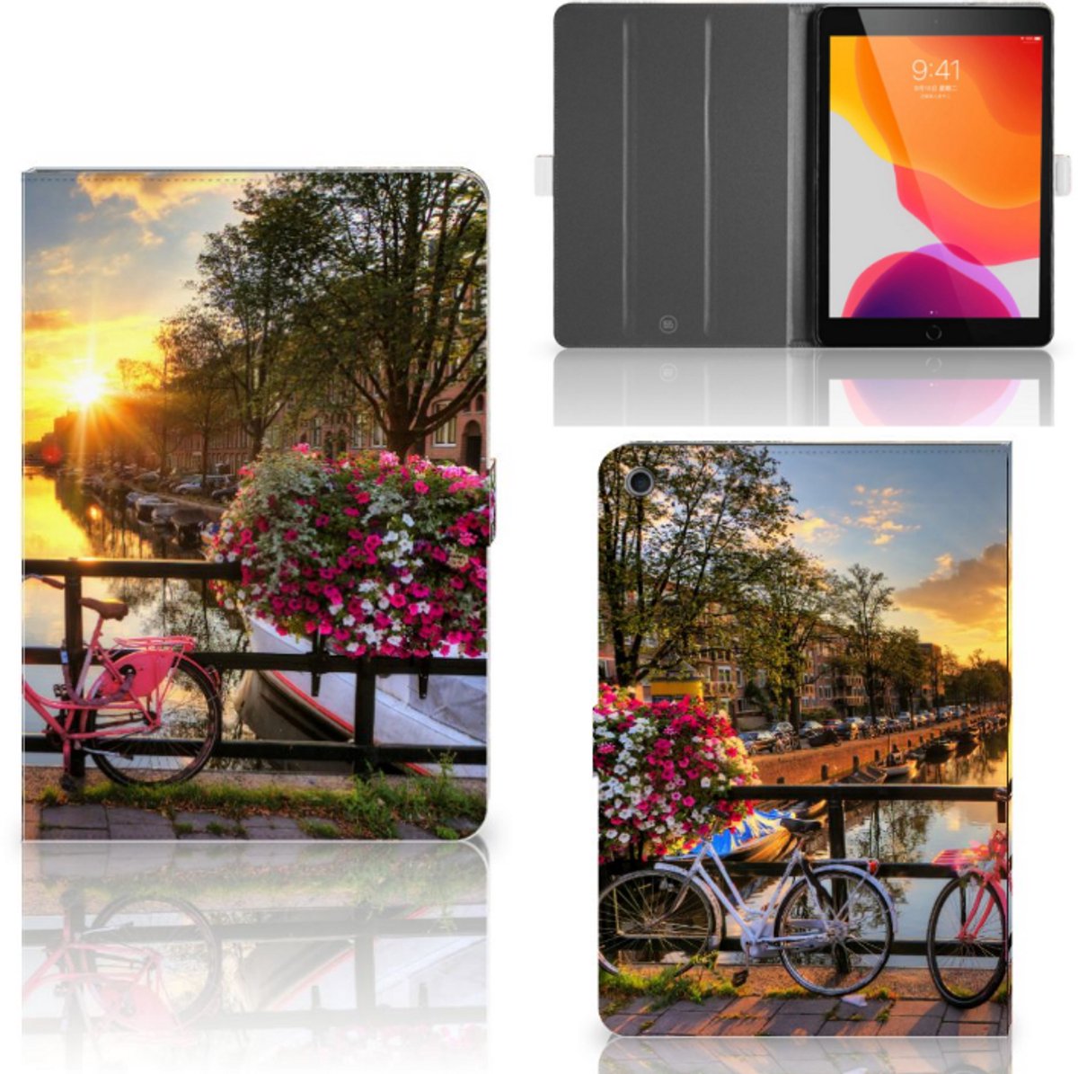 iPad 10.2 2019 | iPad 10.2 2020 | 10.2 2021 Tablet Flip Case Amsterdamse Grachten