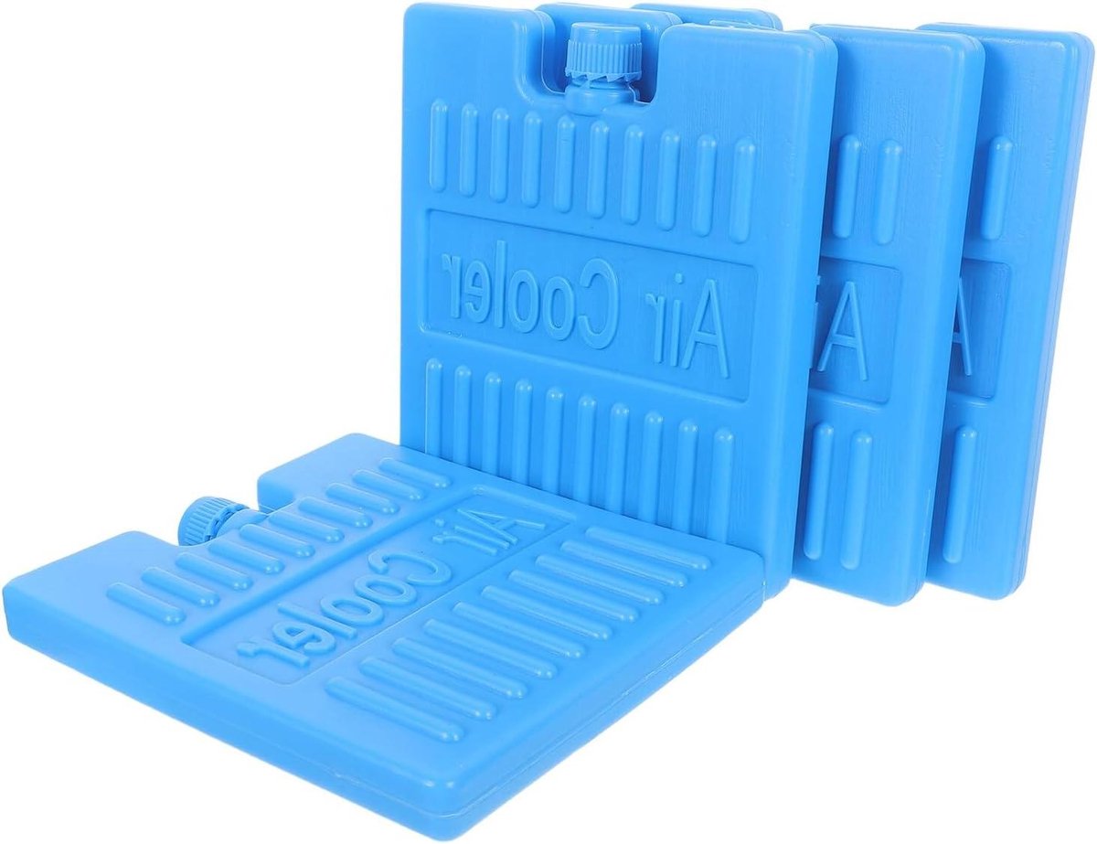Koelelementen Lunchbox - Koelblokken IJsblokken - Voedsel Vers Houden - Herbruikbaar Duurzaam Ontwerp - 4 Stuks - Blauw