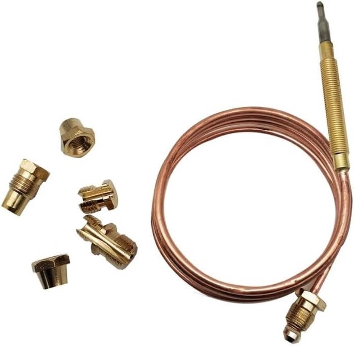 Universele Thermokoppel - Vervangende Koppeling - Gasfornuis Reparatie - Snelle Reactietijd - 900 mm - Goud