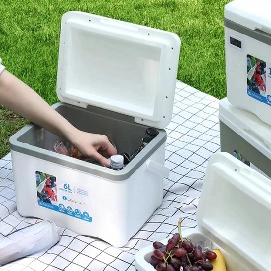 Koelbox - Isolatiebox - Eten koel houden - Goede isolatie - 6 liter - Wit van Koelbox. — afbeelding 2