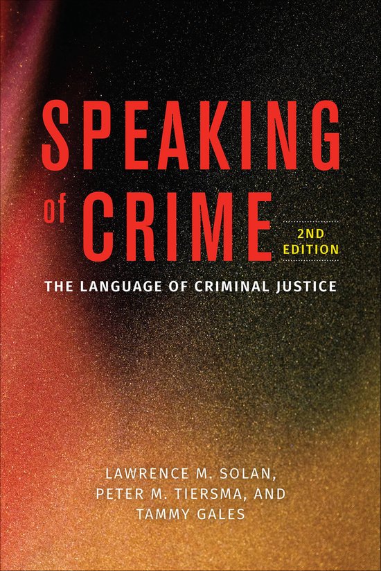 Speaking of Crime - cover