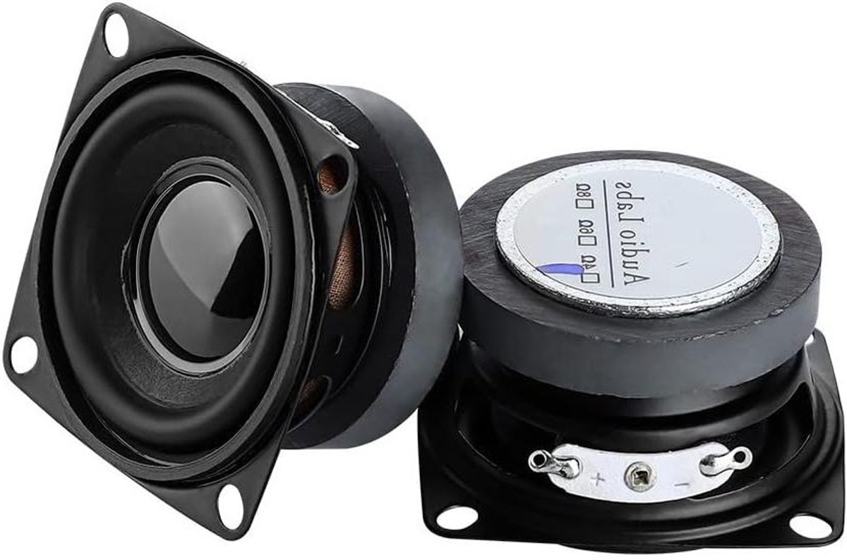 Mini Woofer Luidsprekers - Full Range Audio - Home Theater DIY - Hoge Klankkwaliteit - 52 mm Diameter - Zwart