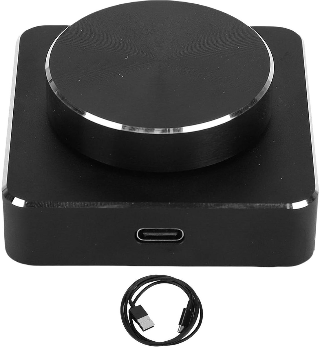 Volume Regelaar - Geluidscontroller PC - Muziek Bedienen - Programmeerbaar via App - 60x60x28 mm - Zwart