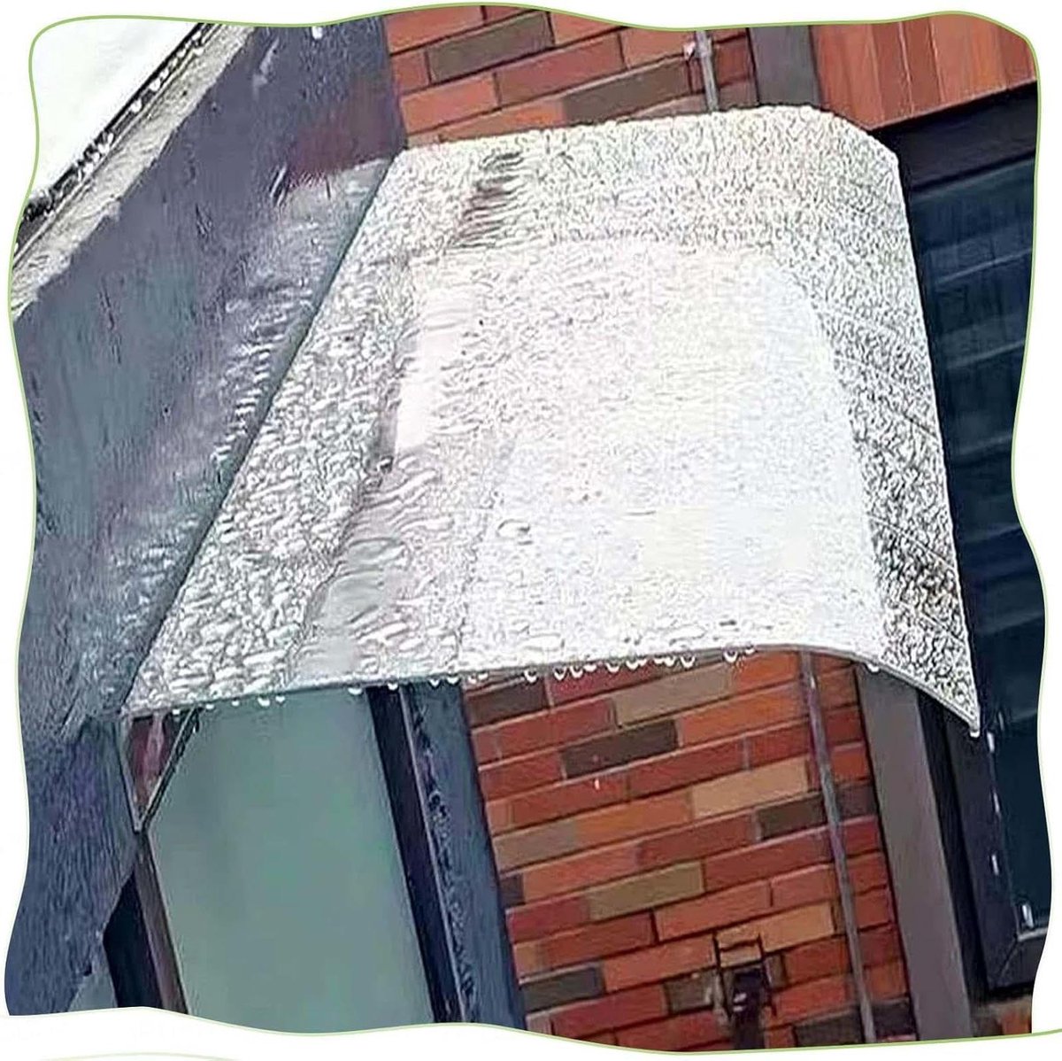 Regendak Buiten - Deur Luifel - Bescherming tegen Weer - Onbreekbaar Polycarbonaat - 50x160cm - Transparant
