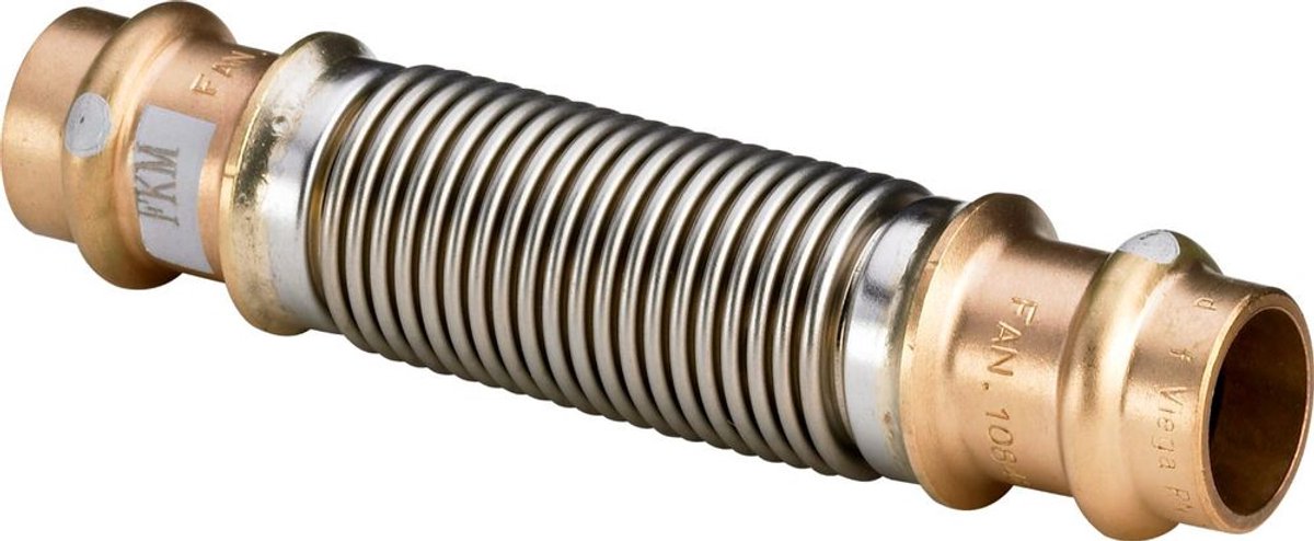 Viega Profipress S-Compensator, d 18mm roodkoper of siliciumbrons, roestvrij staal Model 4551, 629090