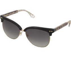 Jimmy Choo Women's ARAYA/S UK LYW Sunglasses, Black (Black Gold Striped Glitter/Grey Sf), 57
