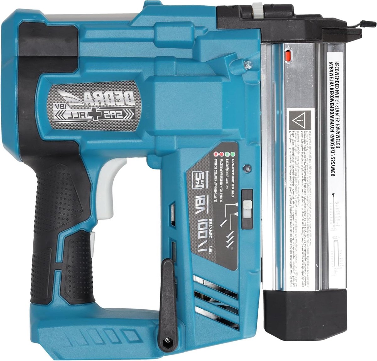 Nietmachine Spijkerpistool - Accu Tackers - Klus Klussen - Dubbele Verlichting - 100 Stuks - Zwart