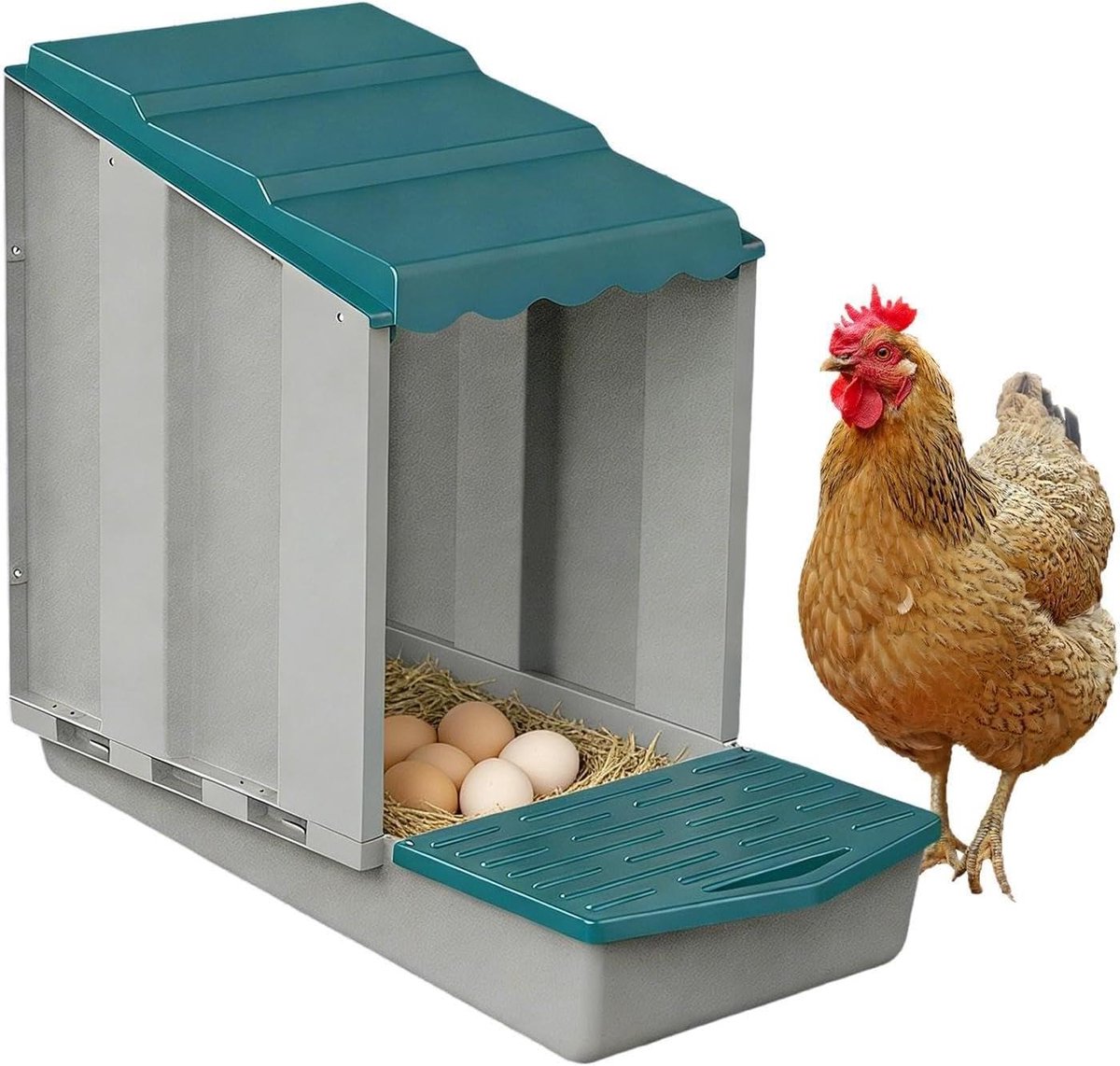 Kippenhok Legnest,Legnest voor Pluimvee,Waterdicht Pluimvee Nest | Voor boeren, dierenliefhebbers, achtertuin, boerderij, zelfvoorzienend erf, broedhuis, mobiel kippenhok, tuin, landgoed