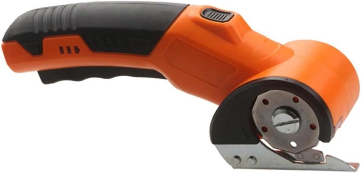 Elektrische Schaar - Snijmachine Draadloos - Stof En Leer - Dubbel Veiligheidsmechanisme - One Size - Oranje