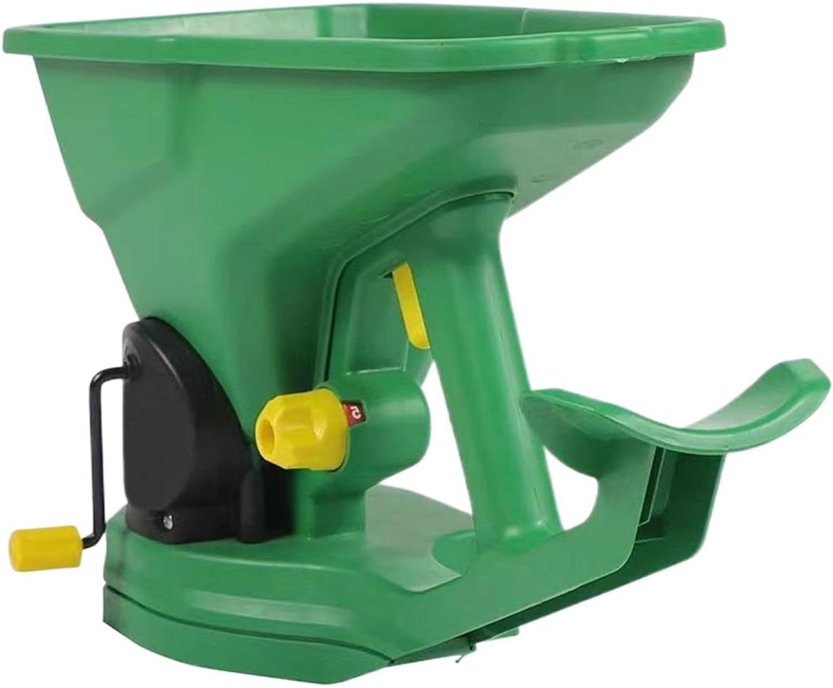 Strooidoos Zaden - Handige strooier - Gazon Onderhoud - Ergonomisch Ontwerp - 1.5 Liter Inhoud - Grijs