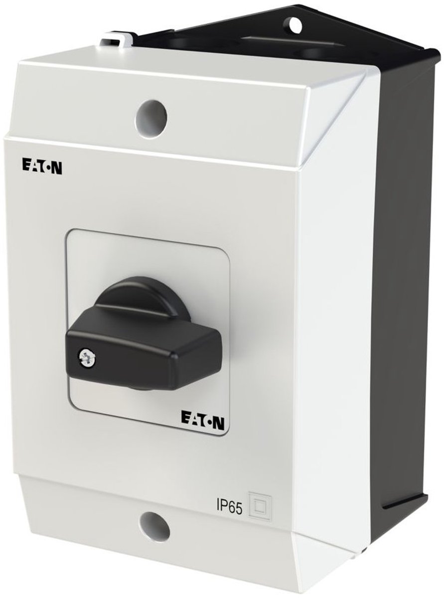 Eaton AAN-UIT-schakelaar, T0, 20 A, opbouw, 1 module(s), 1-polig, met zwarte knevel en frontschild, 207074