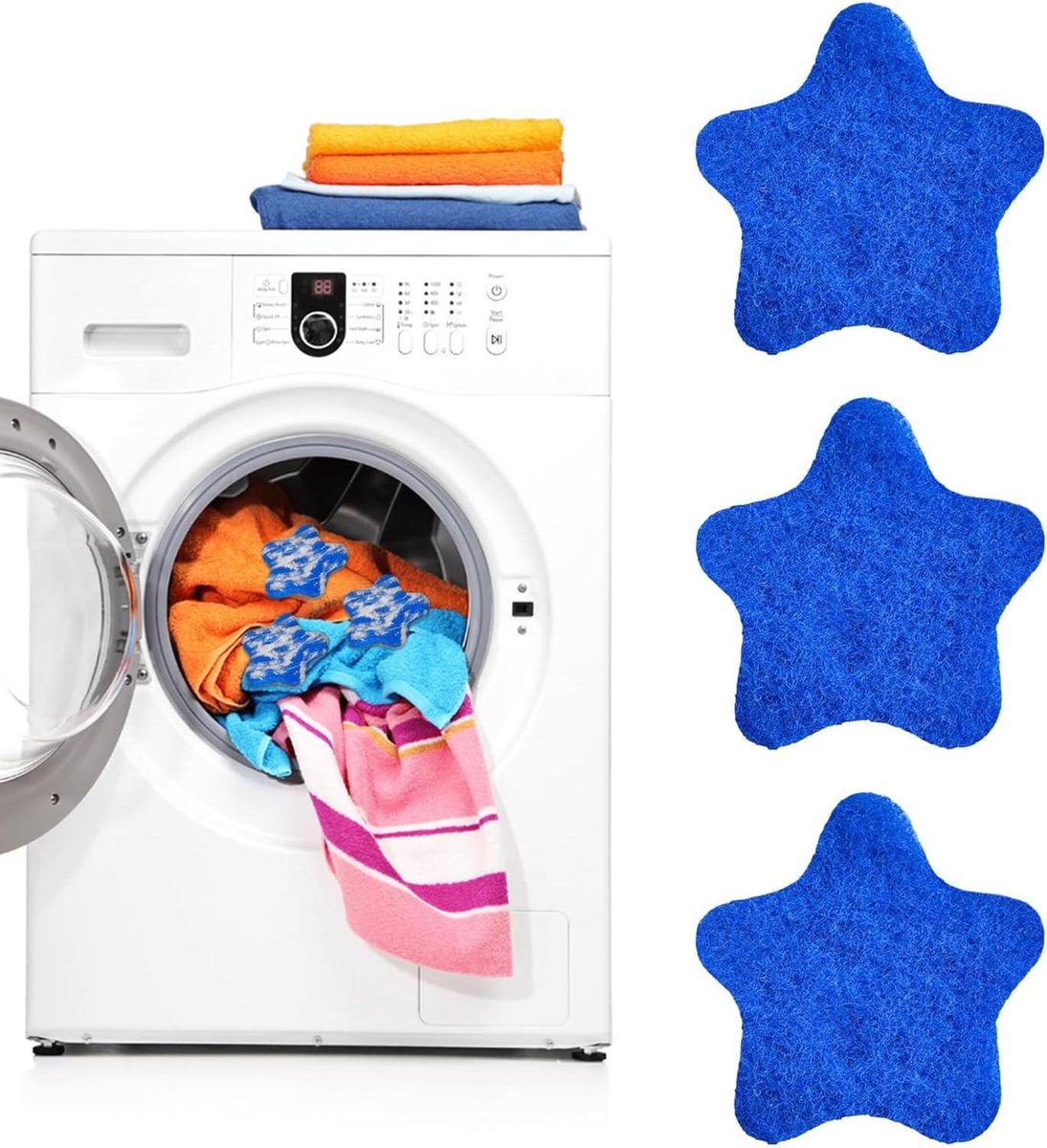 Dierenhaarverwijderaar - Pluisroller Was - Kleding Reinigen - Herbruikbaar Ontwerp - 3 Stuks - Blauw
