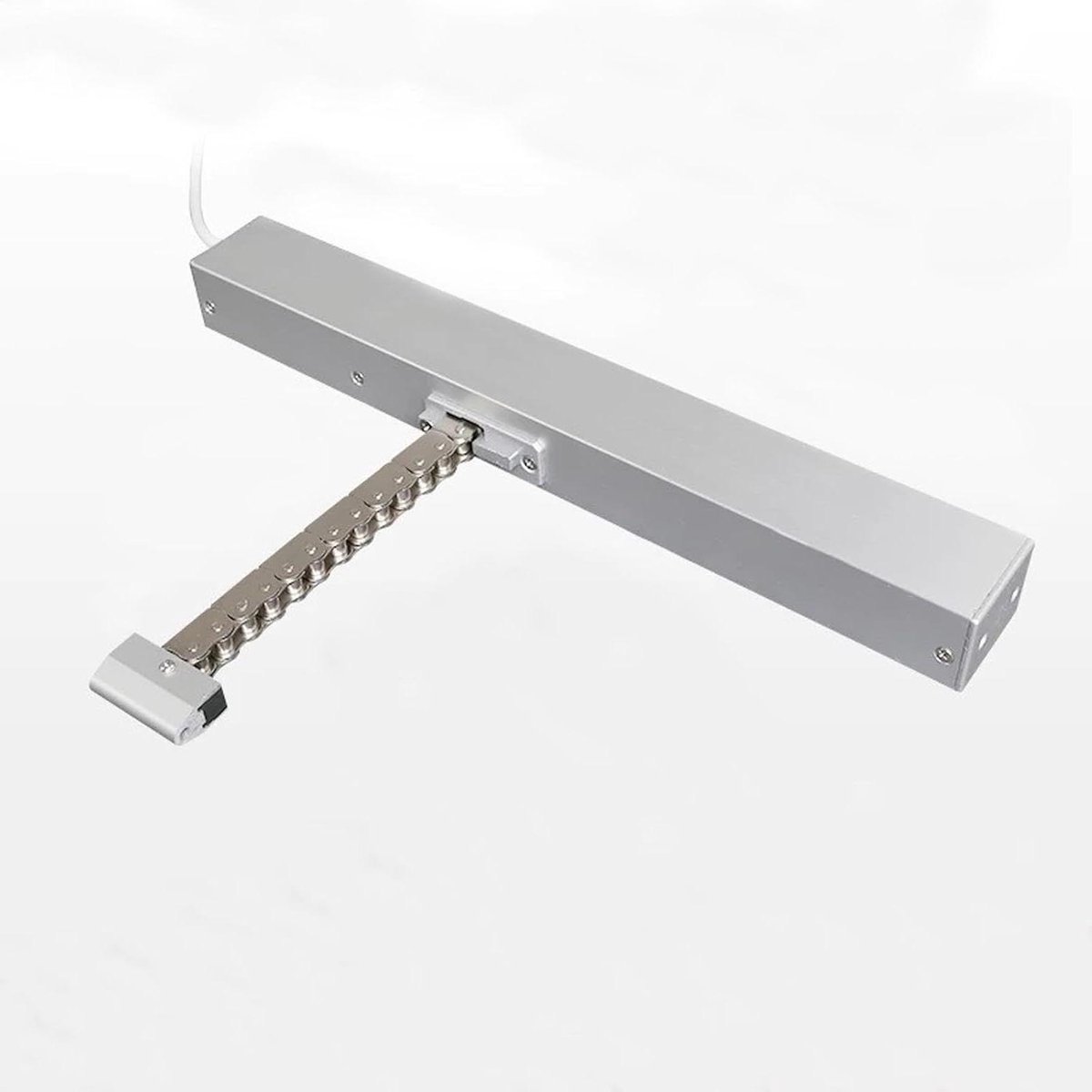 Elektrische Raamopener - Automatische Ventilatie - Kas Klimaatregeling - Dubbellaags Ketting - 500mm Verstelbaar - Zilver