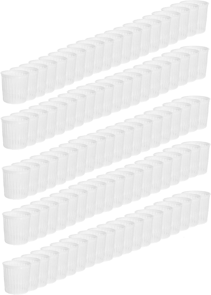 Kaasvormpjes Set - Mini Kaas Vormen - Kaas Maken - Efficiënte Wei Afvoer - 100 Stuks 50g - Wit