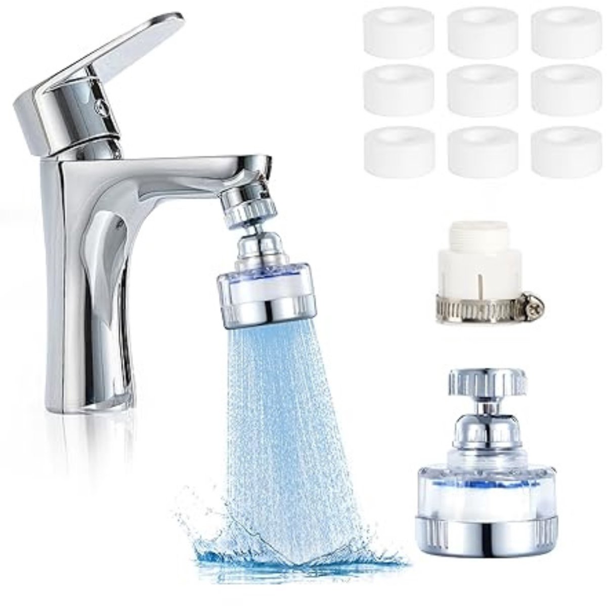 AHD® Waterfilter kraan - Waterfilter - Zilver - 21cm x 15cm x 6cm