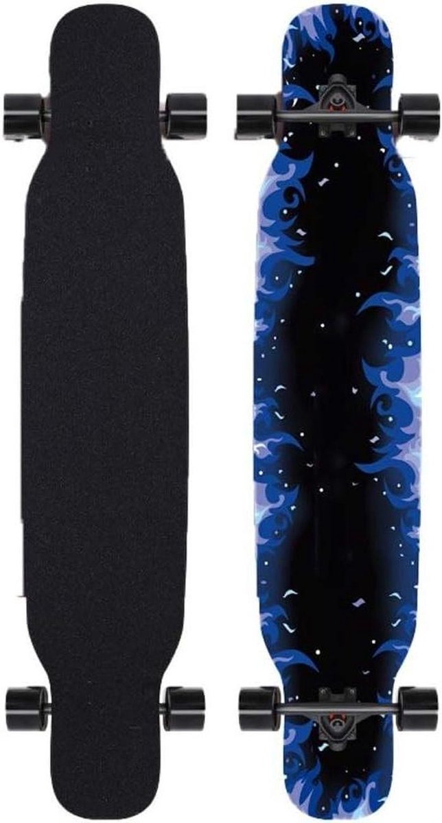 Longboard Skateboard Compleet Board Straat Cruisen 10 Lagen Esdoorn ABEC-11 Lagers Patroon A