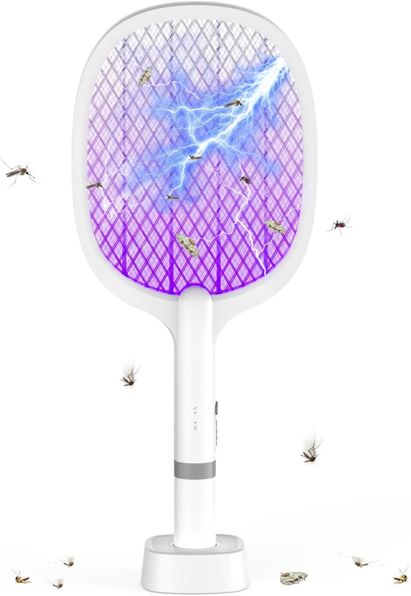 AHD® Elektrische vliegenmepper - Vliegenmepper - Vliegenmeppers - Wit- ‎49cm x 22cm x 4cm; 0.56 kg