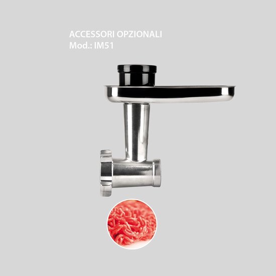 Accessoires Vleesmolen - Vleesmolen Onderdelen - Verse Producten Maken - Aluminium Frame - 3 Schijven - Zilver — afbeelding 2