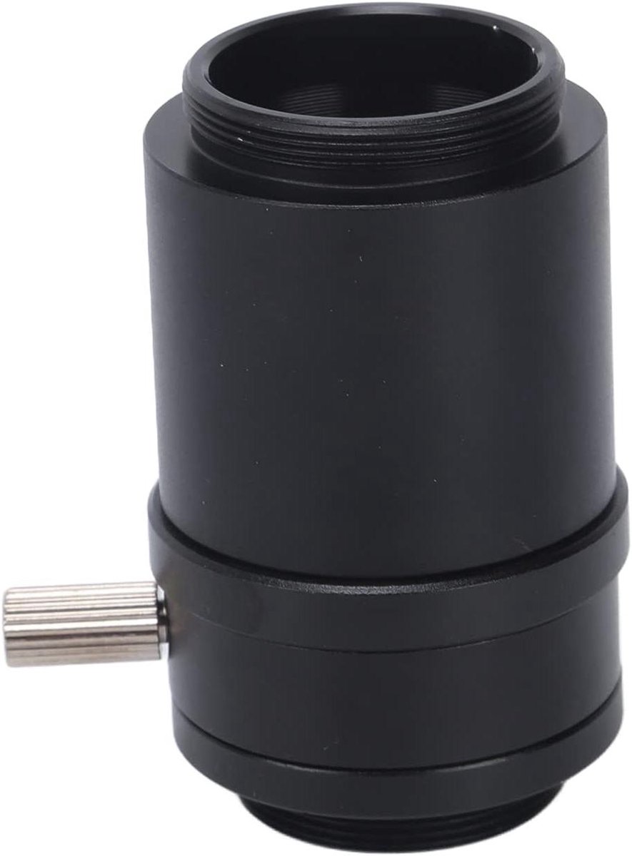Microscoop Camera Adapter - Lens C-bevestiging - Betere Beeldvorming - High-Definition Lens - 1X Vergroting - Zilverkleurig