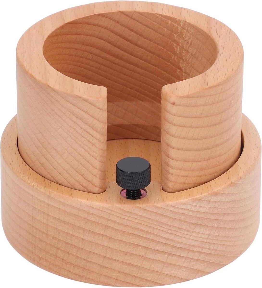 Portafilter Houder - Koffiehouder Sabotage - Koffie Bereiden - Anti-slip Basis - N.v.t. - Houtkleur