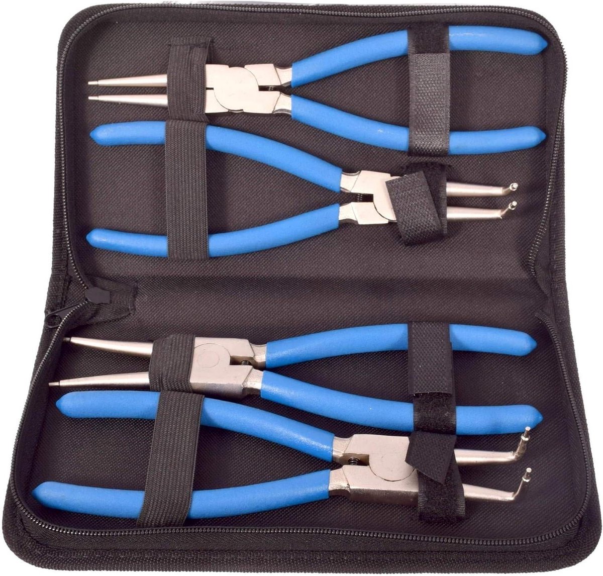 Borgring Tangenset - Veertang Set - Ringen Plaatsen - Vier Types - 225 mm - Multicolor