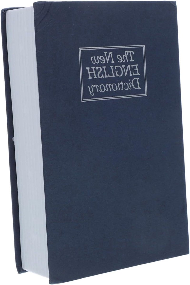 Verstelbare Mechanische Boekkluis met Combinatie Realistische Nepboek Safe voor Thuis Reizen Opslag voor Geld Sieraden Paspoort Waardevolle Documenten Onopvallende Beveiliging