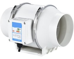 Afzuigventilator, Ronde Afzuigventilatoren Home Silent Inline Pipe Duct Fan Badkamer Afzuigkap Ventilatie Keuken Toilet Muur Air Clean Ventilator(6inch(HF150))