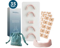 Nozzill® Magnetische Neusstrips - 35 dagen - Anti Snurk Pleisters - 4 Maten S/M/L/XL - Neusspreider - Neuspleisters - Snurken - Beter Slapen - Slaapproblemen - Anti Snurk -Beige