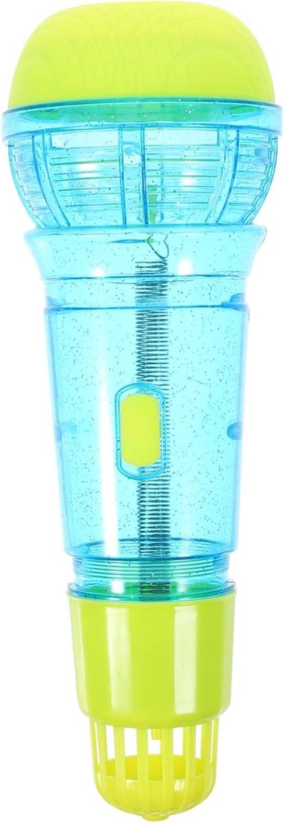 Kindermicrofoon Speelgoed - Karaoke Microfoon Nep - Podiumoptredens - Echo Effect - 24 cm - Blauw