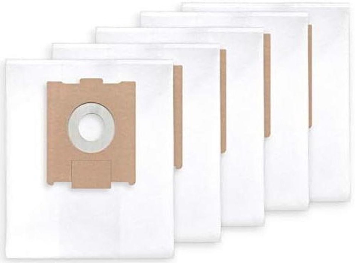 Stofzuigerzakken - Filterzakken - Stofvrij Werken - Scheurvast Vliesmateriaal - 5 Stuks - Grijs