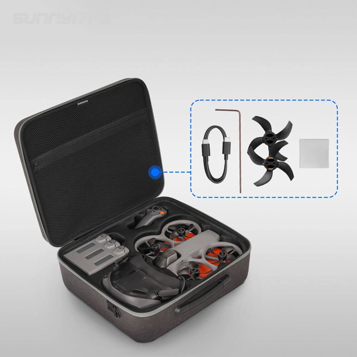 Schoudertas - DJI Avata 360 Motion Fly More Combo - Schoudertas voor Drone ,Goggles N3, Motion 3, Accu’s en Accessoires – foto 4