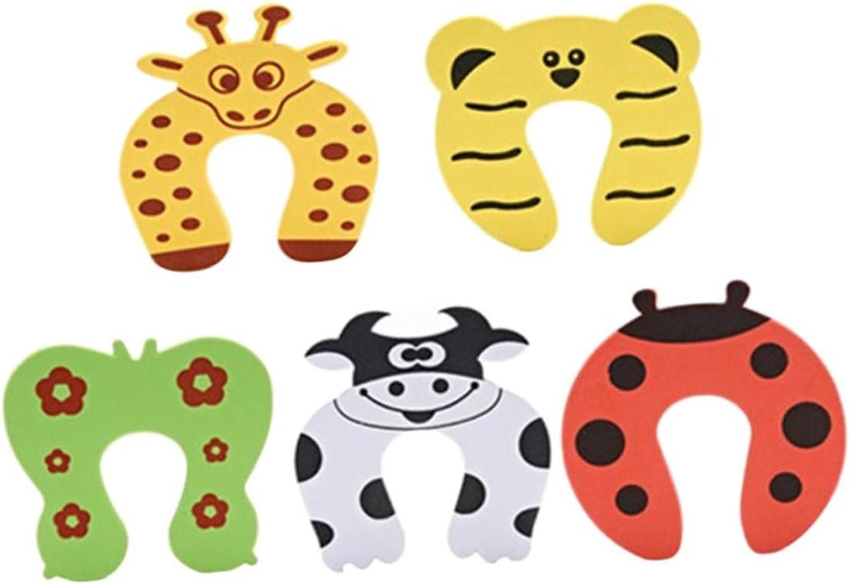Deurstopper Klem - Vingerbescherming Baby - Kinderen Beveiligen - Buigzaam Schuimmateriaal - 10 cm - Willekeurig