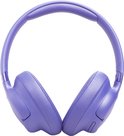 Lichtpaarse JBL koptelefoon met over-ear oorschelpen, licht gedraaid.