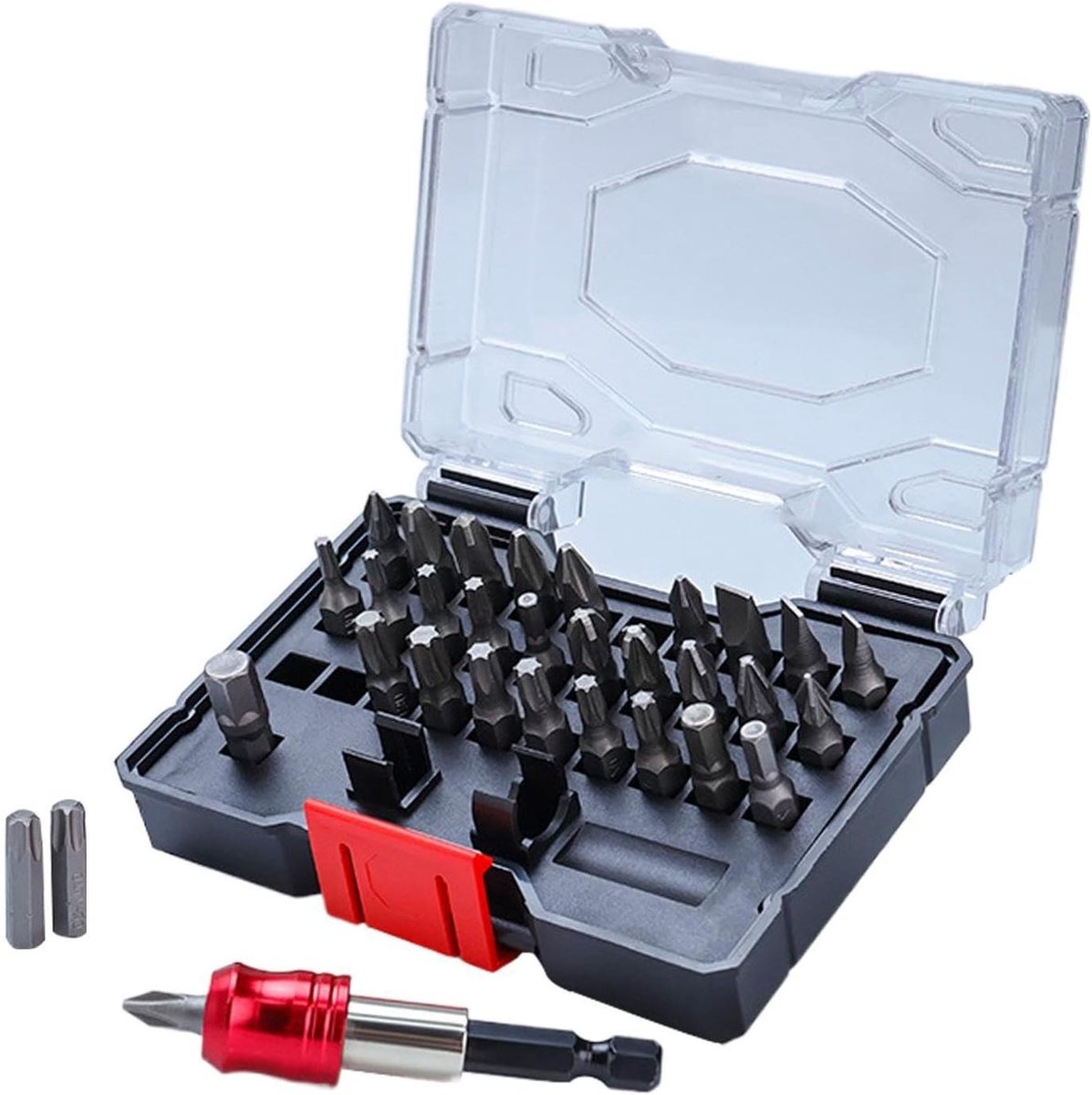 Elektrische Schroevendraaier Set - Precisie Gereedschap - Klusjes Thuis - Magnetische Grip - 32 Delig - Zwart