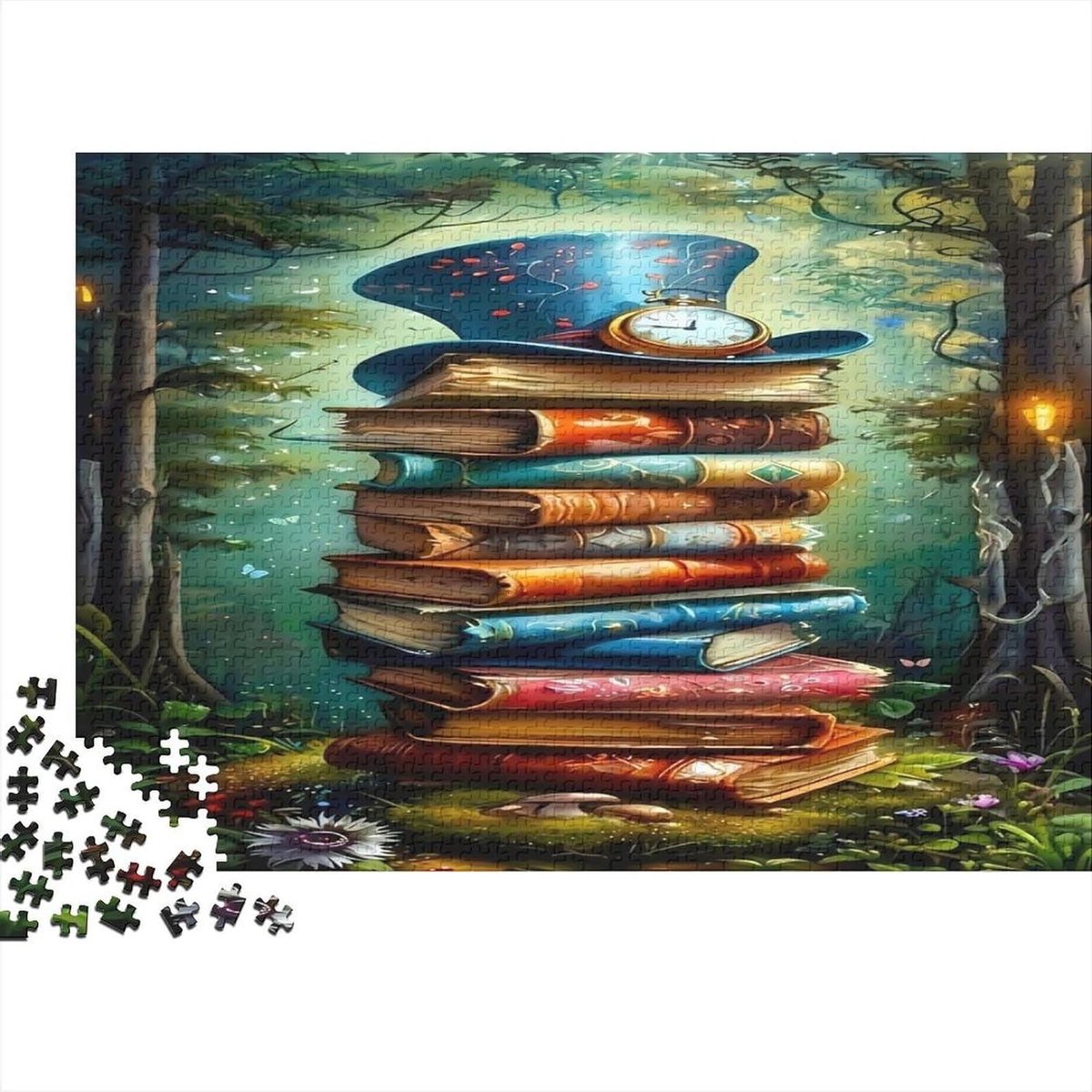 Papieren Puzzel - Legpuzzel Boek - Ontspannen Tijdverdrijf - 1000 Stukjes - 38 x 26 cm - Multicolor