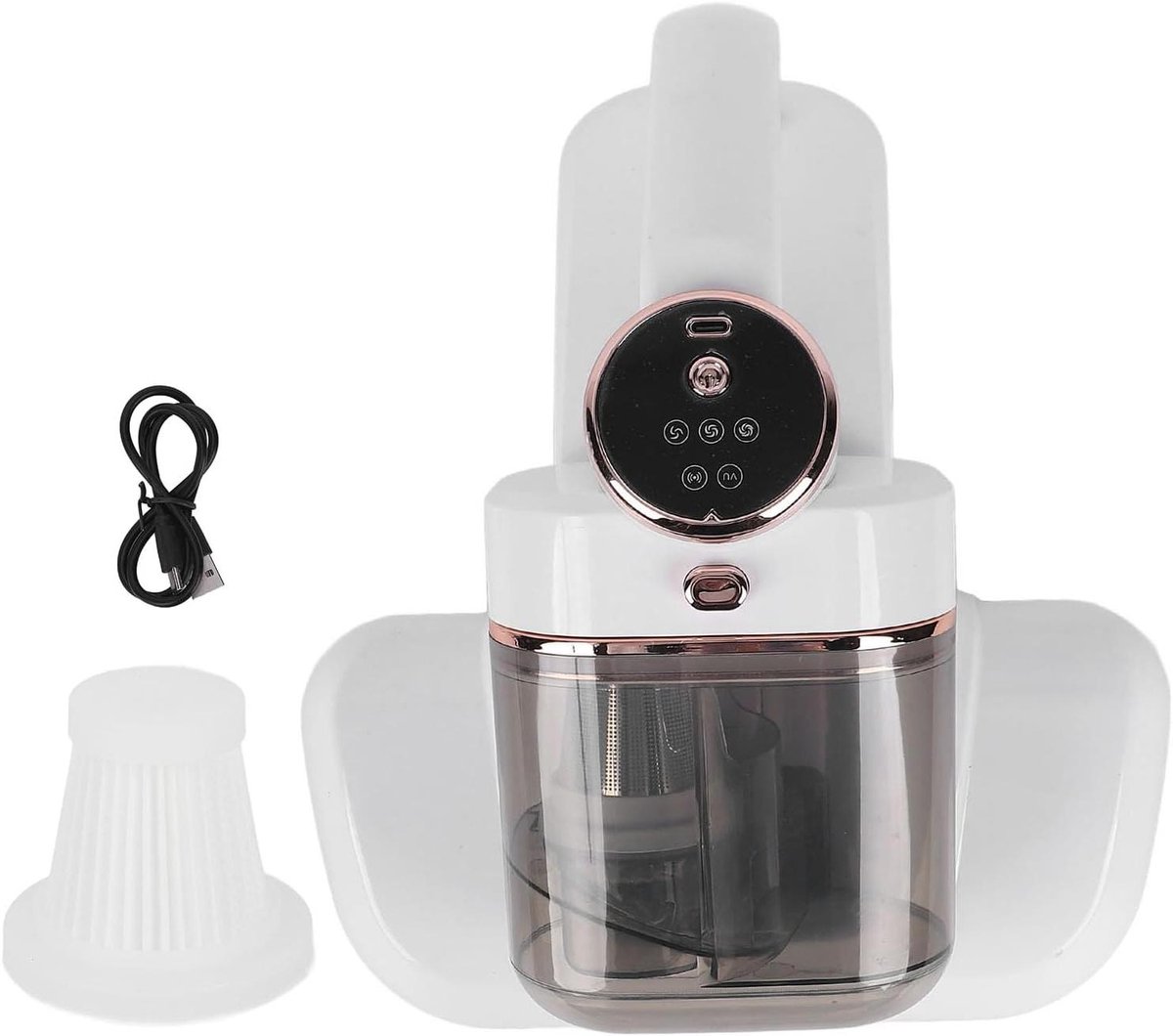 Bedstofzuiger - Matrasreiniger - Diepe reiniging - 10000 Pa zuigkracht - 400 ml reservoir - Wit