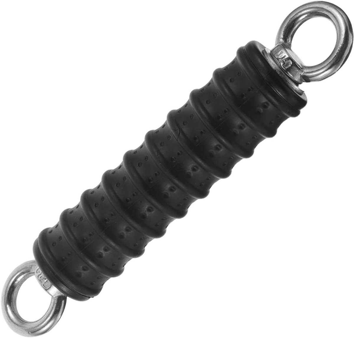 Kabel Handvat - Dubbele Ring - Kracht Training - Ruimtebesparend Ontwerp - 20 cm - Zwart